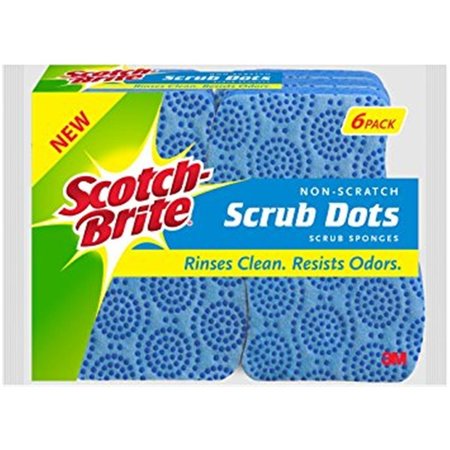 3M 3M MMM203064 Sponge Scrub Dot No Scrach 6 MMM203064